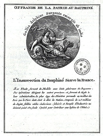 Estampe relative aux vnemenets de 1788