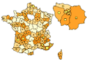 Illustration : carte de France