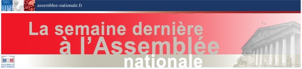 Abonnement à la 'rétrolettre' hebdomadaire de l'Assemblée nationale