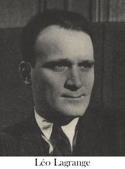 M. LÉO LAGRANGE - Cliquez pour afficher le détail