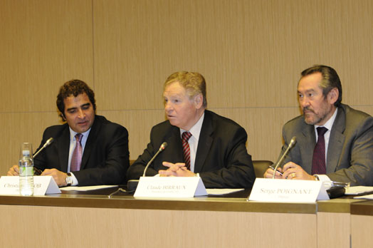 Présentation des travaux de la commission des affaires économiques, de l’environnement et du territoire en présence de MM. Claude Birraux, Christian Jacob et Serge Poignant, députés