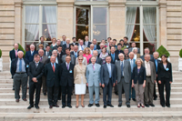 Photo de groupe avec M. Bernard Accoyer, Président de l’Assemblée nationale