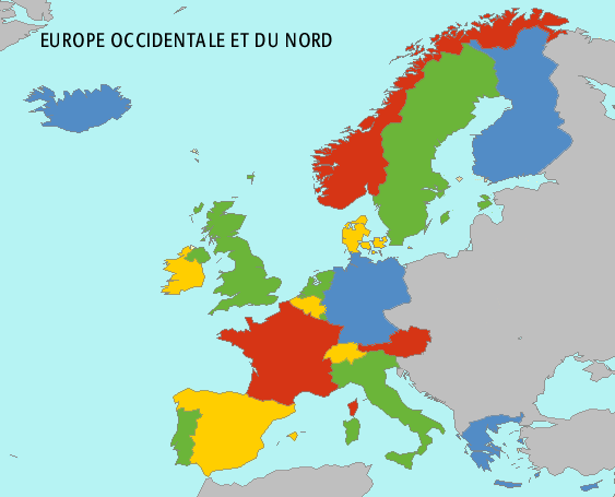 carte europe ouest