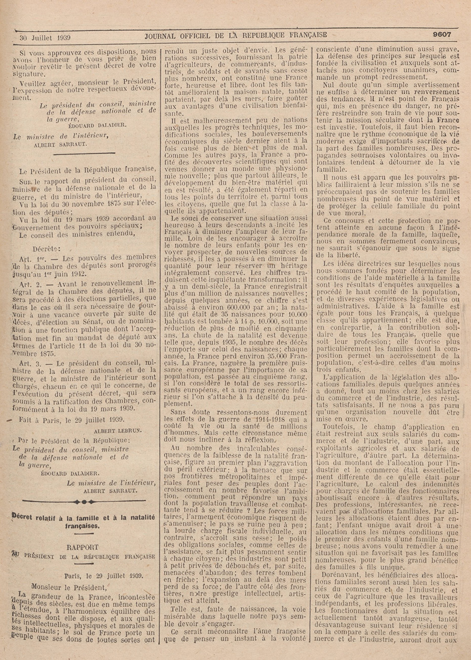 JO 30 juillet 1939