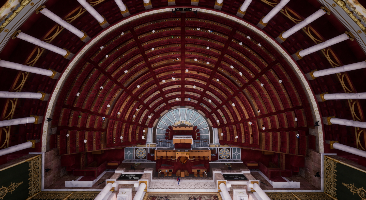 L'hémicycle vu de haut