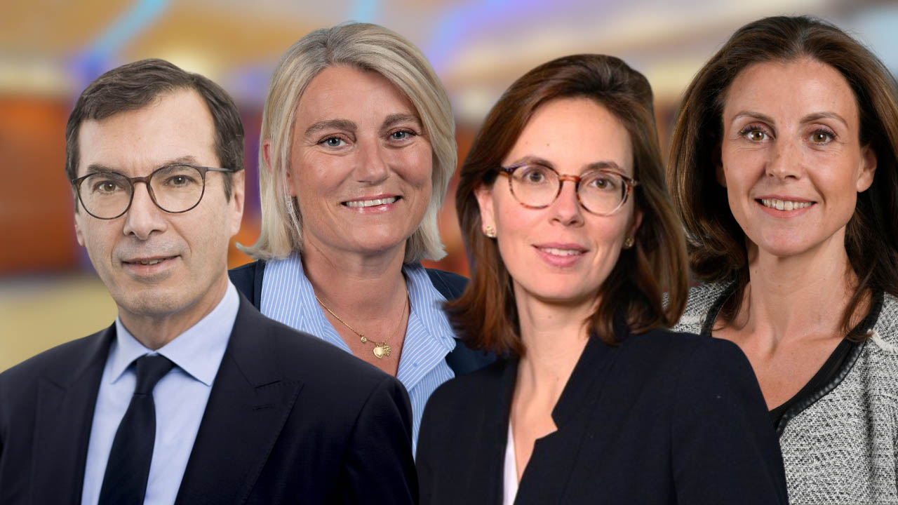 Jean Pierre Farandou, Stéphanie Rist, Amélie de Montchalin et Charlotte Parmentier-Lecocq